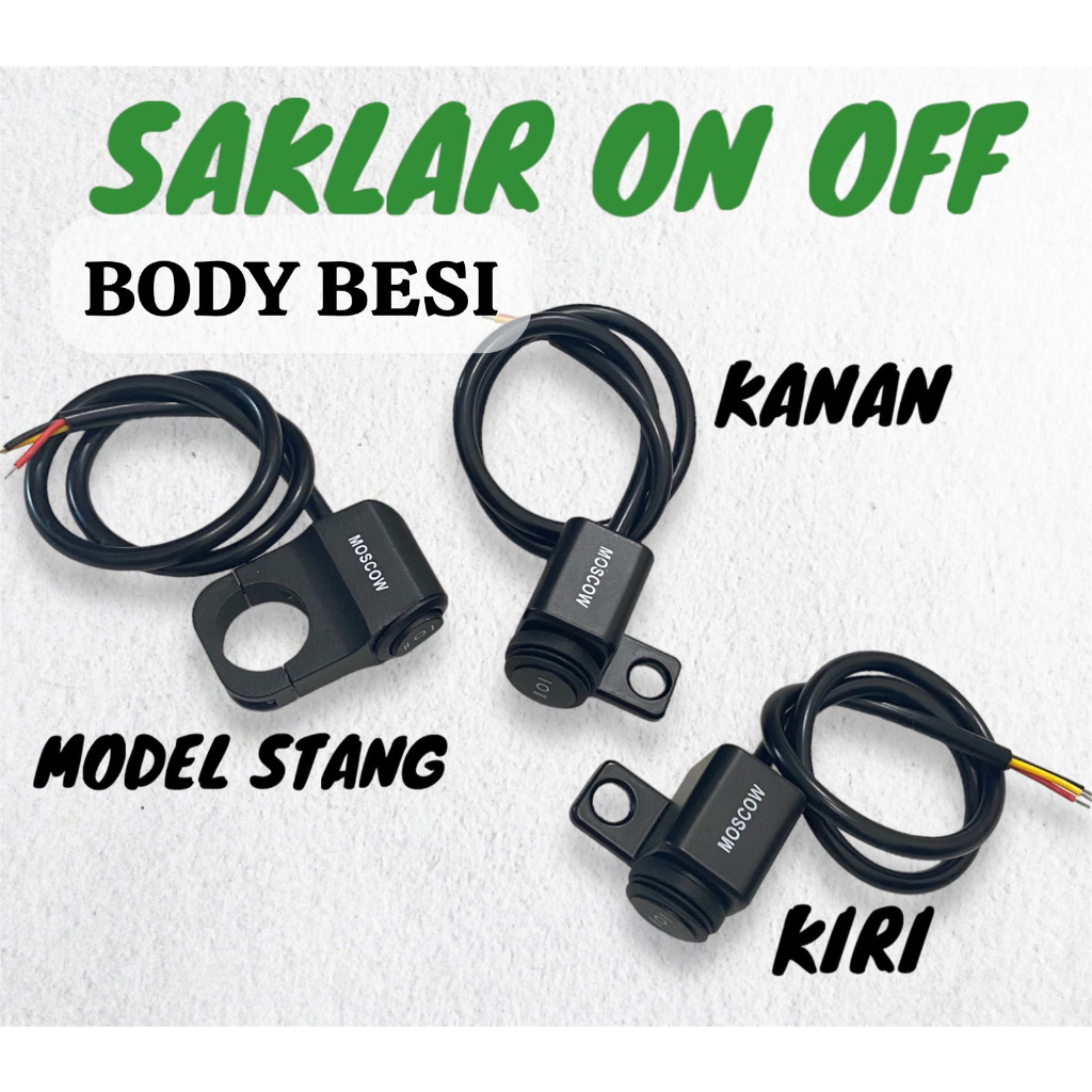 SAKLAR LAMPU MOTOR SPION ON OFF STANG WATERPROOF UNIVERSAL TOMBOL LED JAUH DEKAT SAKELAR SWITCH ON/OFF WILLWOOD BULAT FULL BESI PREMIUM TOMBOL LAMPU JAUH DEKAT HIGH LOW PASANG MODEL STANG MEJA STIR AKLAR SPION ON/OFF LED TINGGI RENDAH