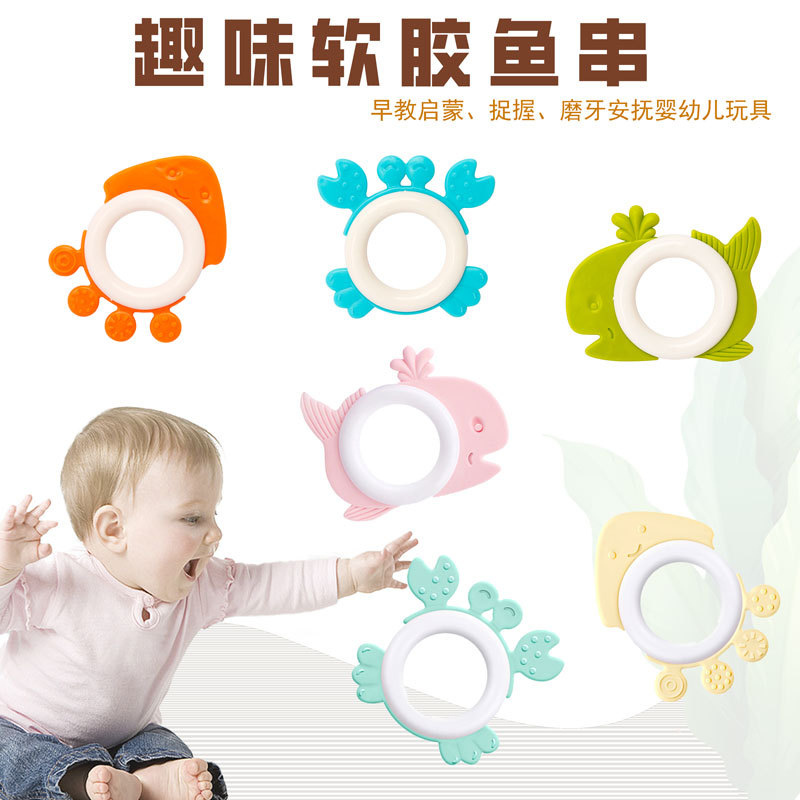 [BIG SALE] STRINGS TEETHER isi 3pcs/ gigitan teether buah/ gigitan bayi isi 3pcs/ 3in1 fruit teether/ mainan gigitan bayi buah/ teether hewan