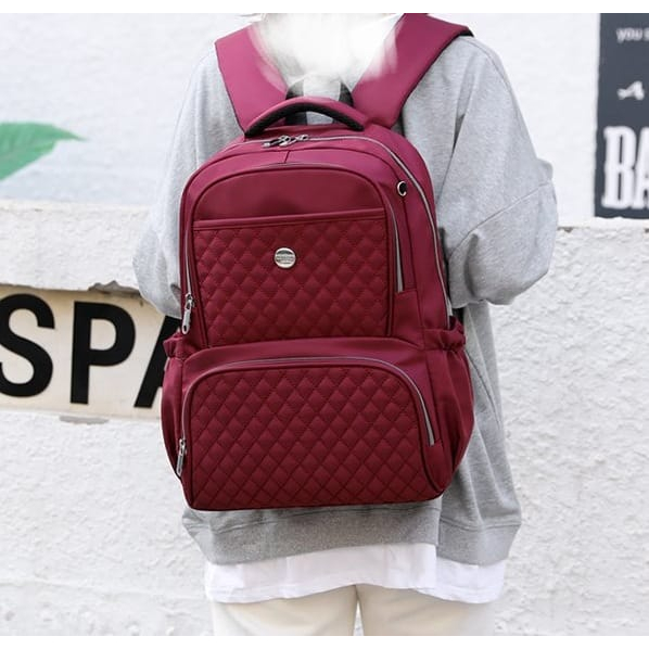 RANSEL WANITA CHIBAO ORIGINAL JUMBO BISA MUAT LAPTOP 14 INCH FREE DOMPET