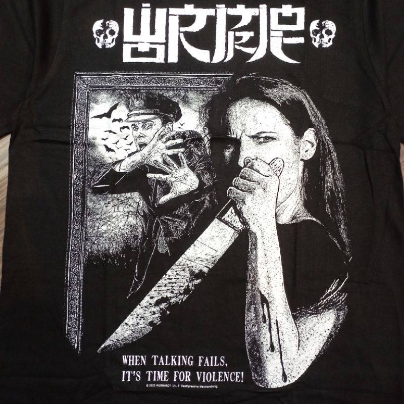 Tshirt WORMROT - WHEN TALKING FAILS