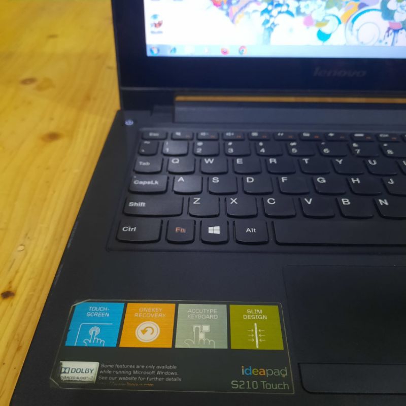 Noteboook Lenovo IdeaPad S210 Touchscreen Ram 4Gb/HDD 500Gb  intel Windows Full aplikasi