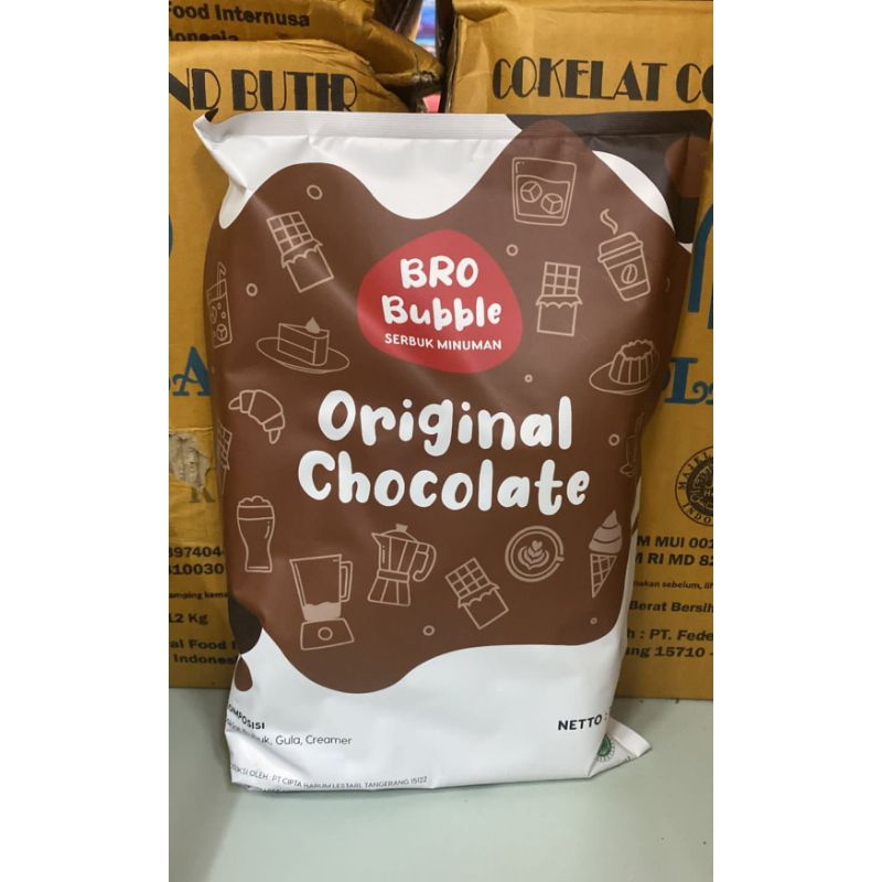 

bubuk minuman original coklat bro buble 1kg