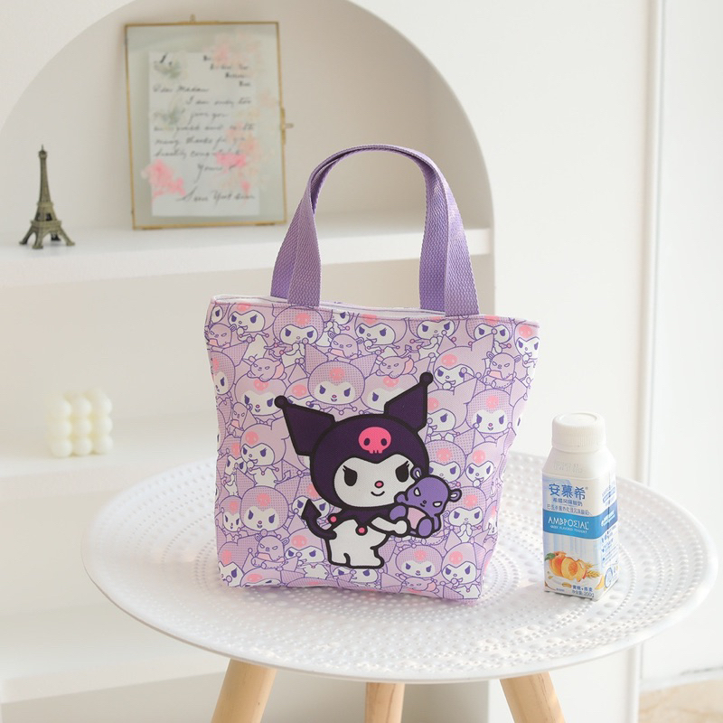 tote sanrio TL040 handbag tas tangan tas bekal lunchbag cinamoroll kuromi melody kitty