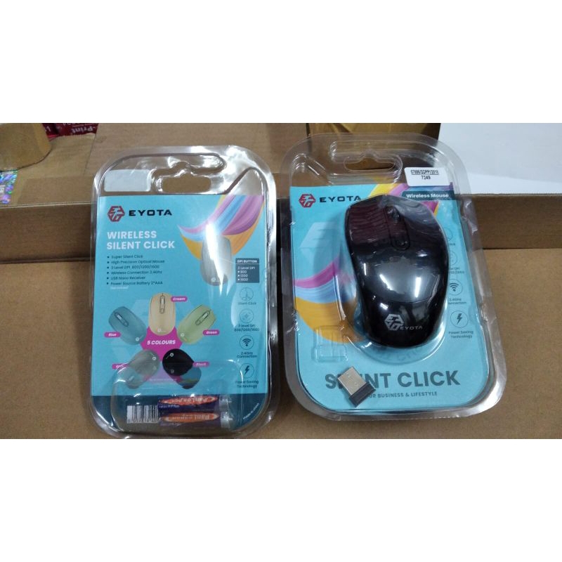Mouse Wireless Silent Click EYOTA 7249