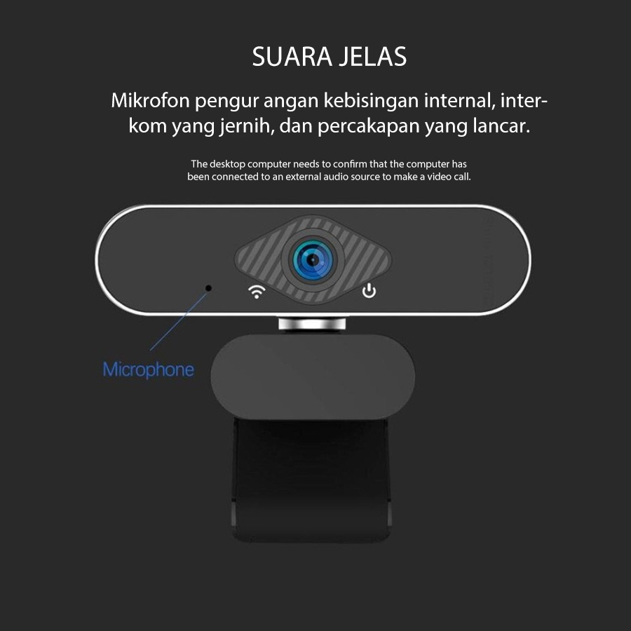 Webcam PC 4K 1080P full HD USB Kamera/Pasang dan makrofon/ PC 4K Full HD Camera With Mic Webcast Live Zoom Google Meeting