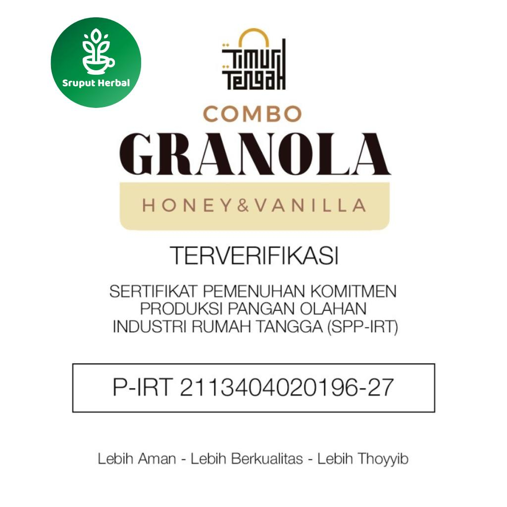 Timur Tengah Granola Vanilla Honey 500gr Sereal Makanan Sehat Sruput Herbal Makanan Sarapan