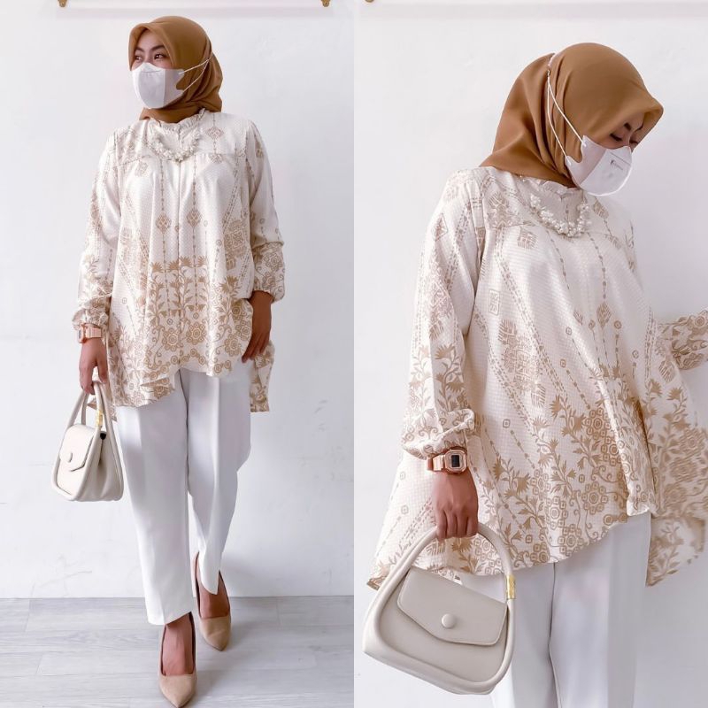 BLOUSE KAZA | BLOUSE ATASAN WANITA PAKAIAN JUMBO