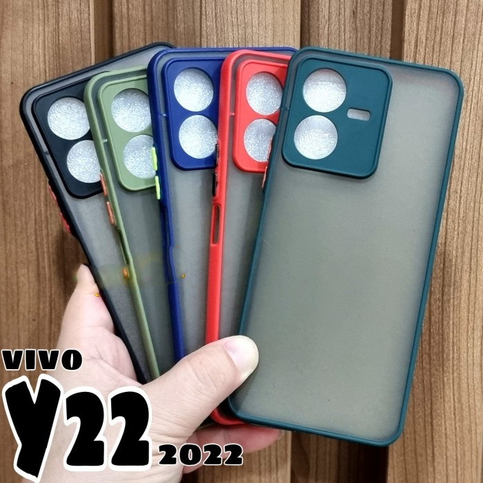 Casing MY CHOICE Bumper Aero Fuze Case My Choice Hard Case + Pelindung Kamera For Vivo Y22