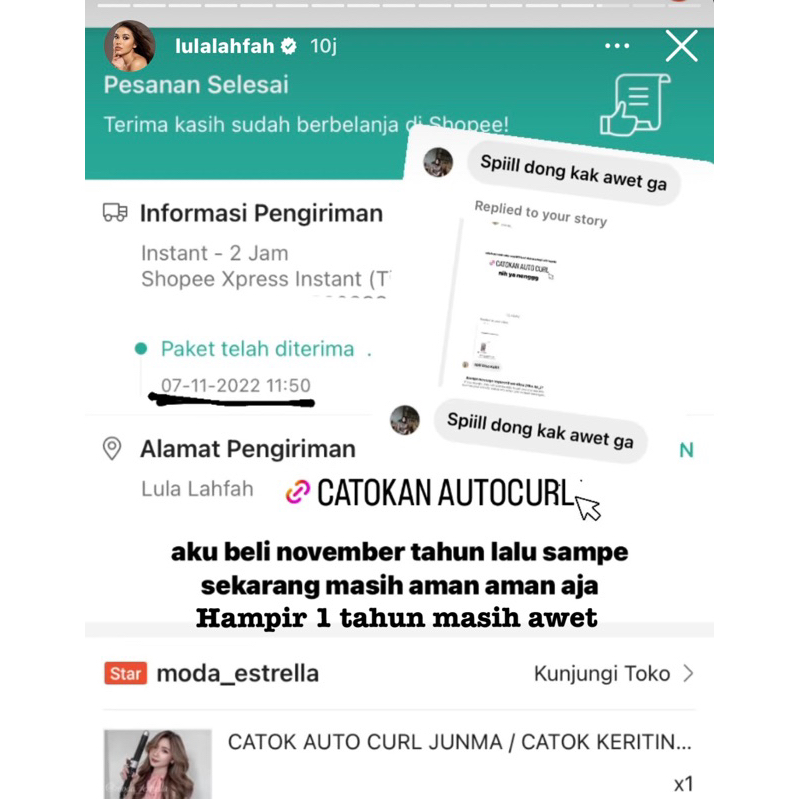 CATOK JUNMA AUTO CURL / CATOK INSTAN AUTOMATIC CURL KERITING BESAR /CATOK OTOMATIS PUTER/ CATOK CURLY keriting bulet TONG PRO/CATOK Automatic Curling Iron / CATOK TONG PRO KLINTONG DISPLAY LCD / CATOK STYLER MATIC CURL CERAMIC / CATOK HAIR INSTANT CURLER