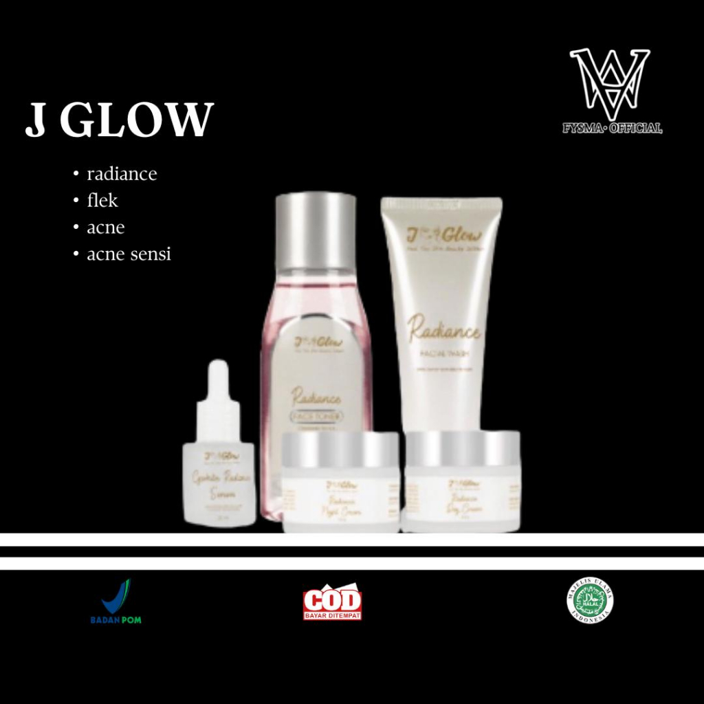 JGLOW SKINCARE/JGLOW WHITENING/JGLOW FLEK/JGLOW ACNE SULFUR/JGLOW ACNE SENSI