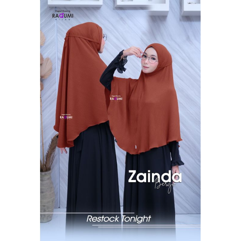 🆕 Zainda Bergo Hijab Plisket By Raqumi Hijab ❤️