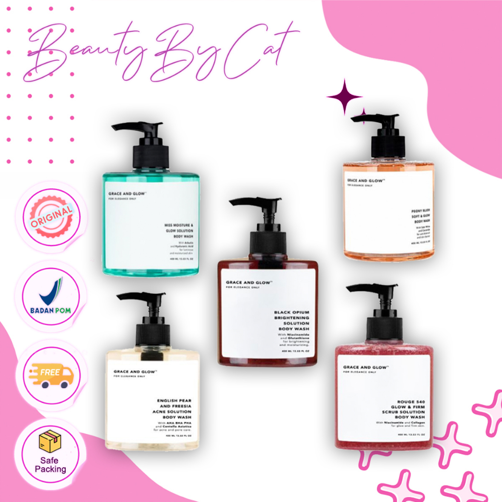 Grace and glow body wash, Grace and glow black opium, Grace and glow english pear, grace and glow ro