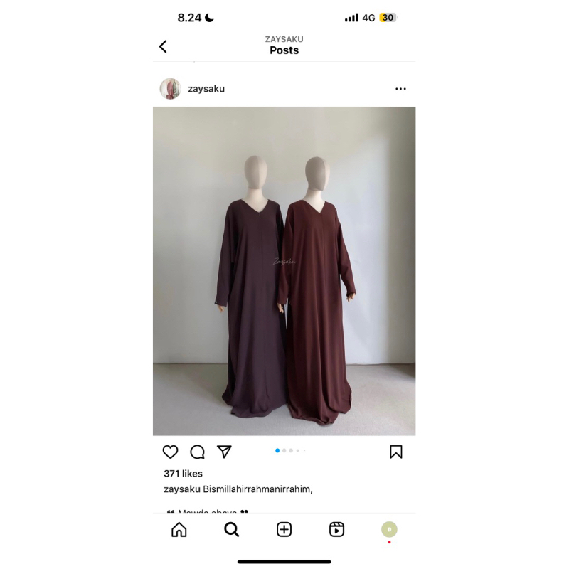 ABAYA MAWDA BY ZAYSAKU PRELOVED