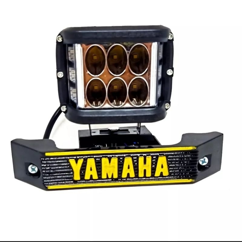 paket super ganteng rx king style lampu 6 led jumbo ad yg 3 mode plus breket kumis yamaha