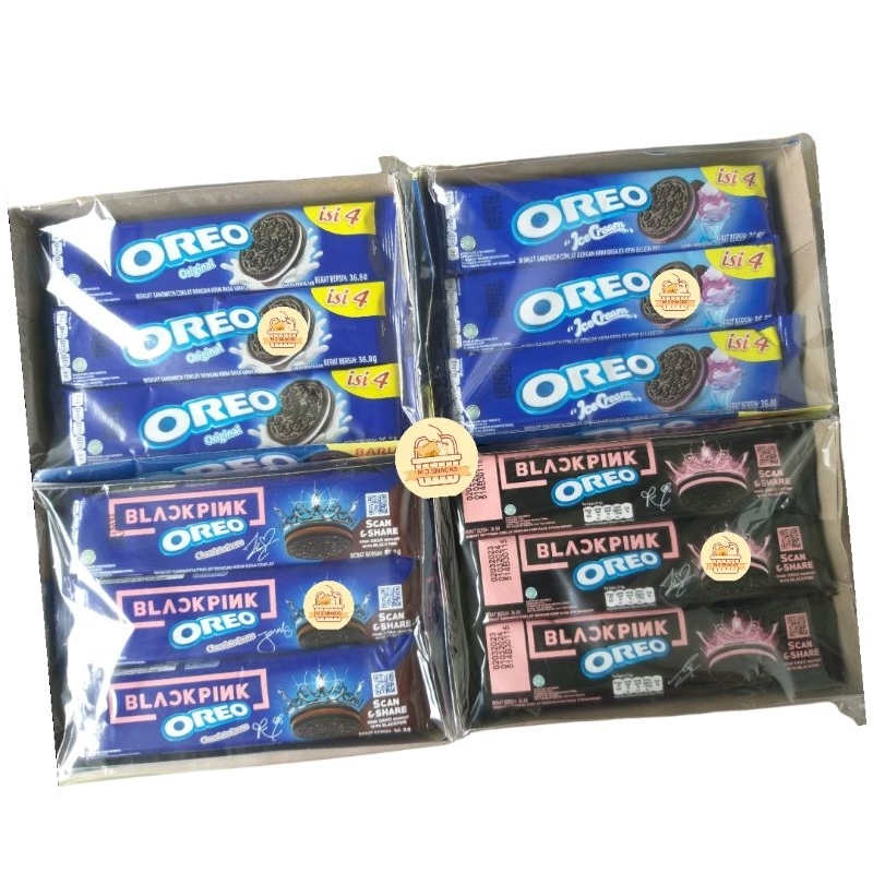 

Oreo Sachet 1Pak isi 12x28gr biskuit oreo nikmat