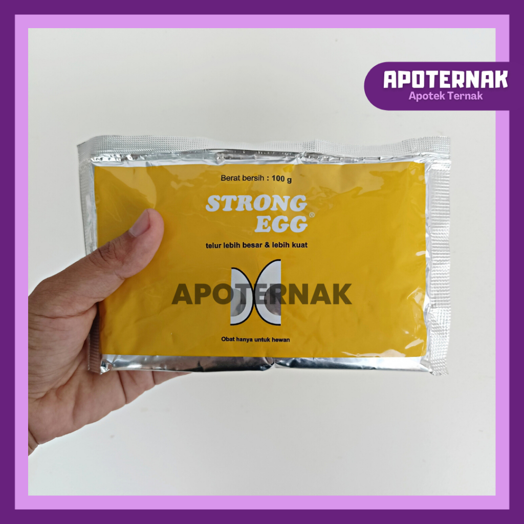 STRONG EGG 100 gram | Vitamin Peningkat Berat Telur Masa Produksi Telur | STRONGEGG 100 gram