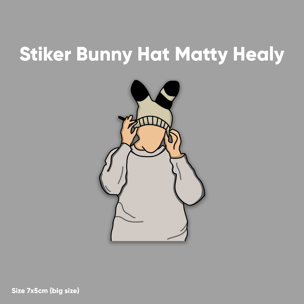 

Stiker Bunny Hat Matty Healy The 1975 (Big Size) stikervinyl/stikeraesthetic/stiker1975/stikertumblr
