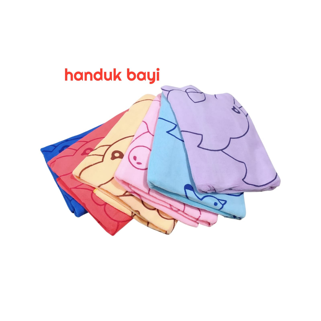 Handuk Motif Bayi Size 50x100 microfiber Bayi