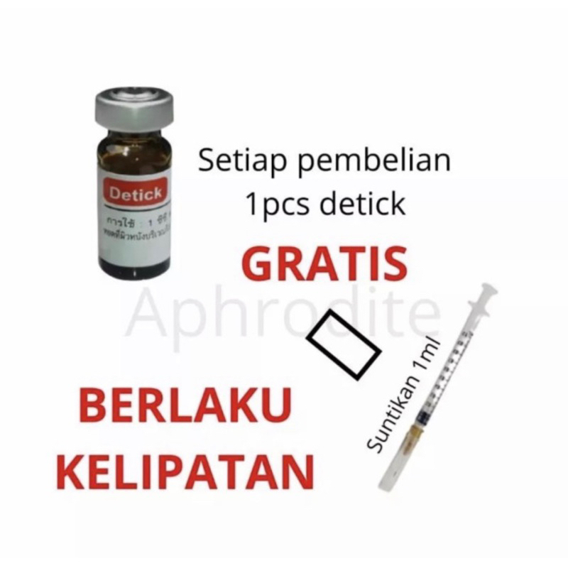Obat Kutu DETICK 3 ml (20-40) kucing anjing kelinci 3ml