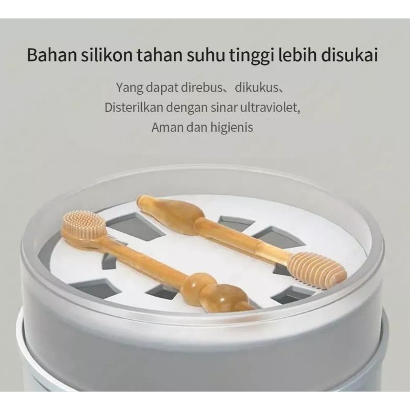 Sikat Gigi Bayi Dan Sikat Lidah Bayi PPSU 3in1BPA Free