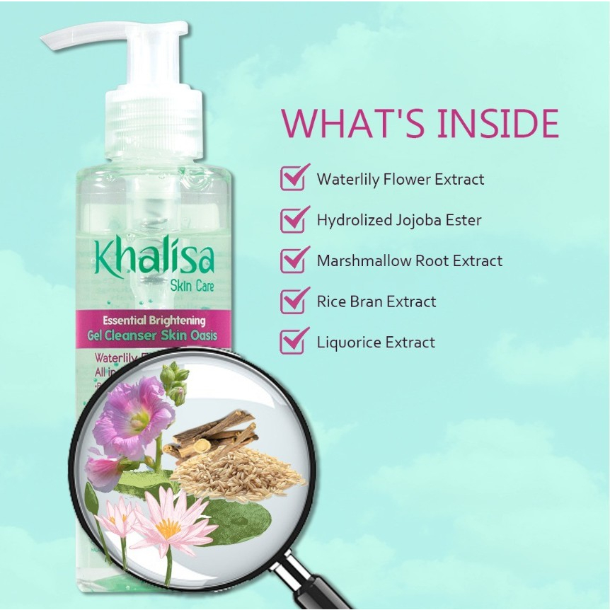 [BPOM] Khalisa Essential Brightening Gel Cleanser Skin Oasis 135gr / Khalisa Cleanser / Kalisa / Facial Wash / Face Wash / MY MOM