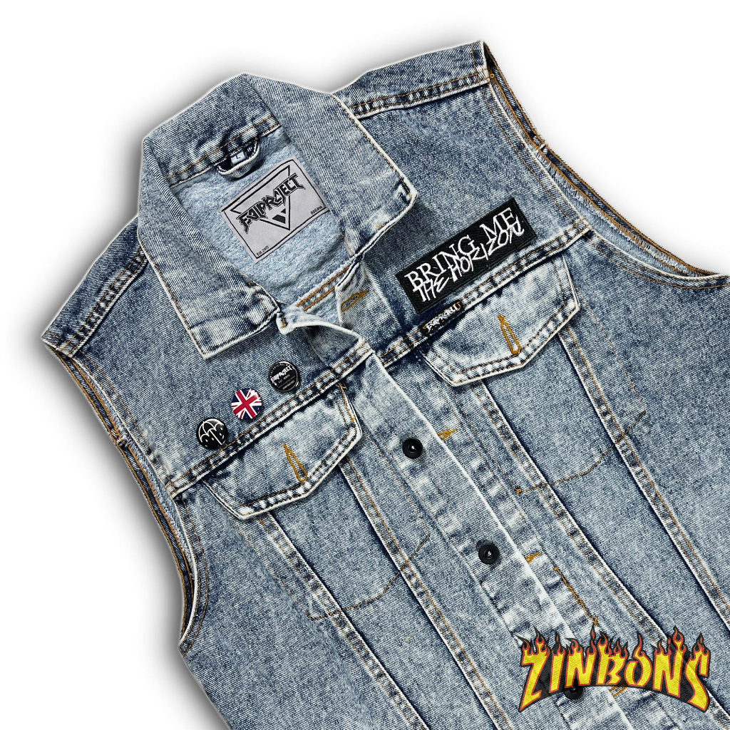 Rompi denim rompi washing bring me the horizon best quality