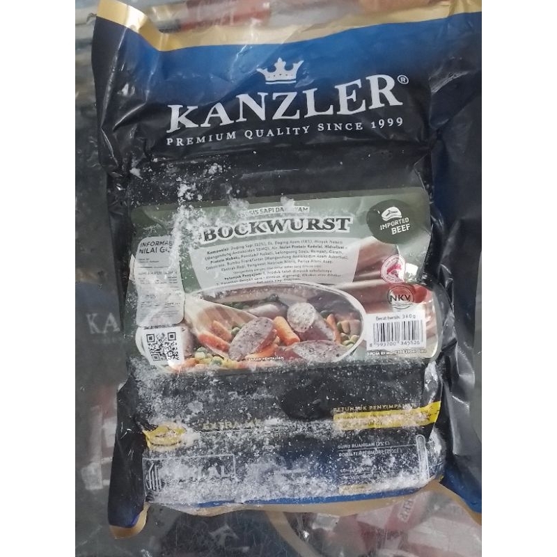 

Kanzler Sosis Sapi Dan Ayam Bockwusrt isi 5 pcs