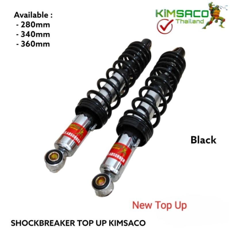 New Shock Shockbreaker Belakang Set Kiri Kanan Model Top Up UK 280mm/340mm/360mm/All Tiger All Megapro Verza RX KING/All Supra X All Karisma All Vega F1ZR NOUVO All Jupiter Z MX Dill