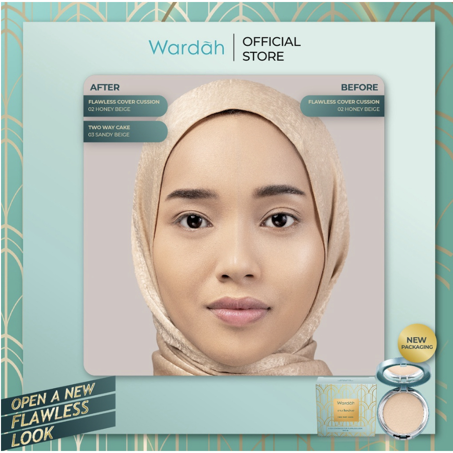 Wardah Exclusive Flawless Cover Cushion SPF 30 PA+++ 15gr | Ready Stock