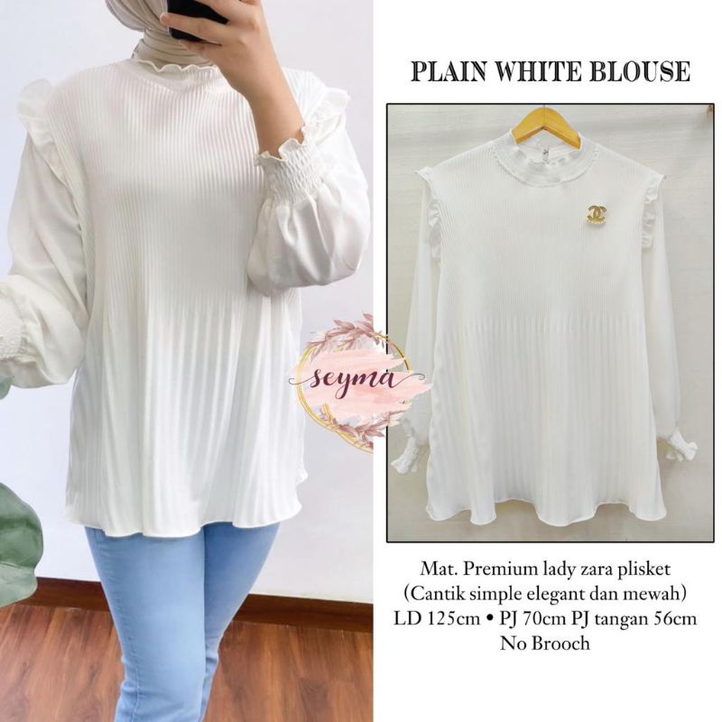 BLOUSE WANITA BLOUSE PUTIH KEMEJA PUTIH WANITA BUSUI