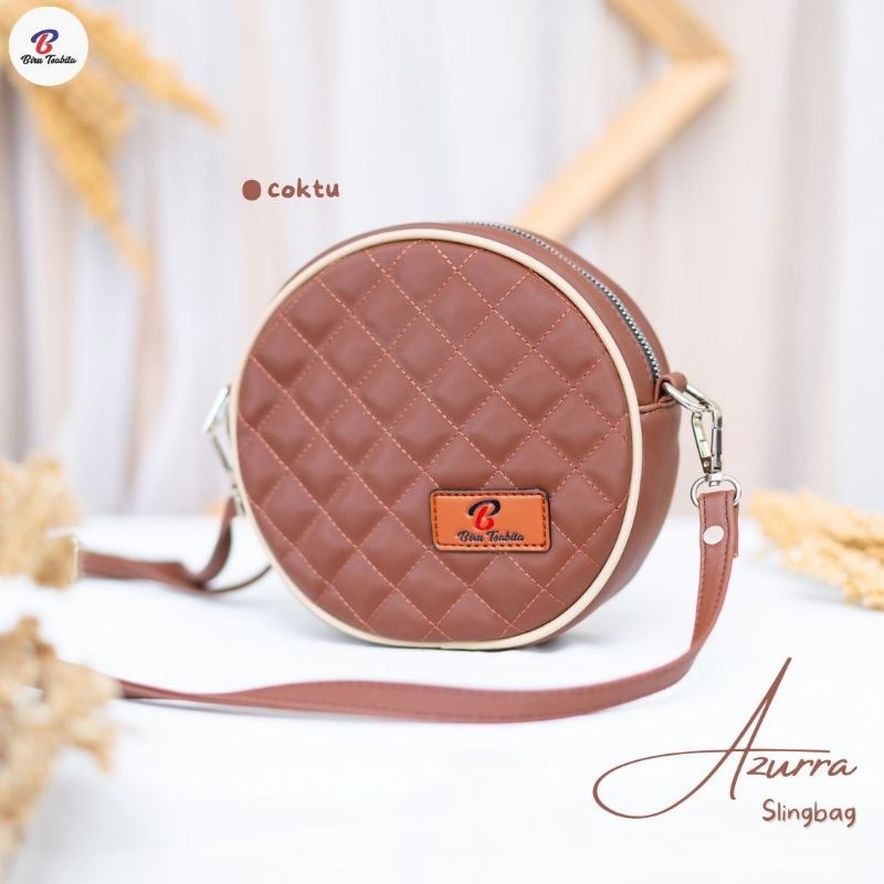 SLINGBAG AZURRA BY BIRU TSABITA TAS WANITA MURAH BAHAN CHOCOLY