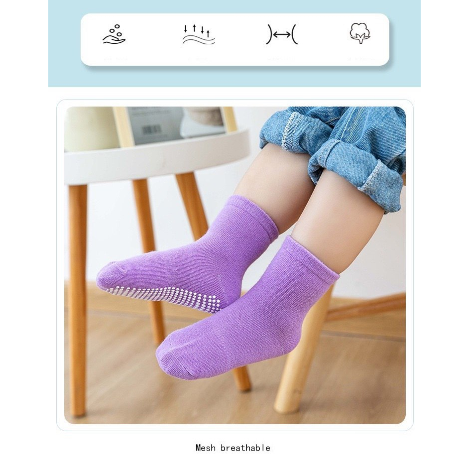 LID148 - 6in1 Kaos Kaki Bayi Baby Socks isi 6 pasang kaos kaki anak balita anti slipAffordable Quality!