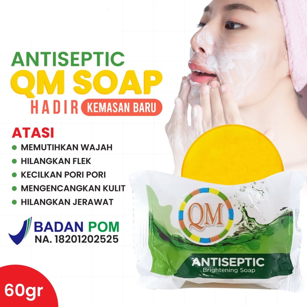 {ORIGINAL}QM FACIAL SOAP FOR ACNE SKIN ORIGINAL BPOM - SABUN QM ANTI ACNE