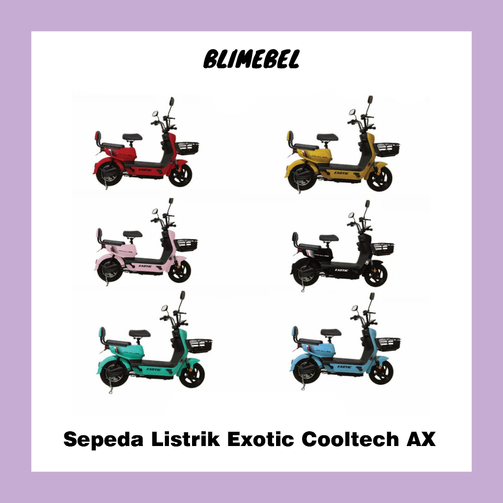 Sepeda Listrik Exotic Cooltech AX - Sepeda Listrik Aluminium Kuning