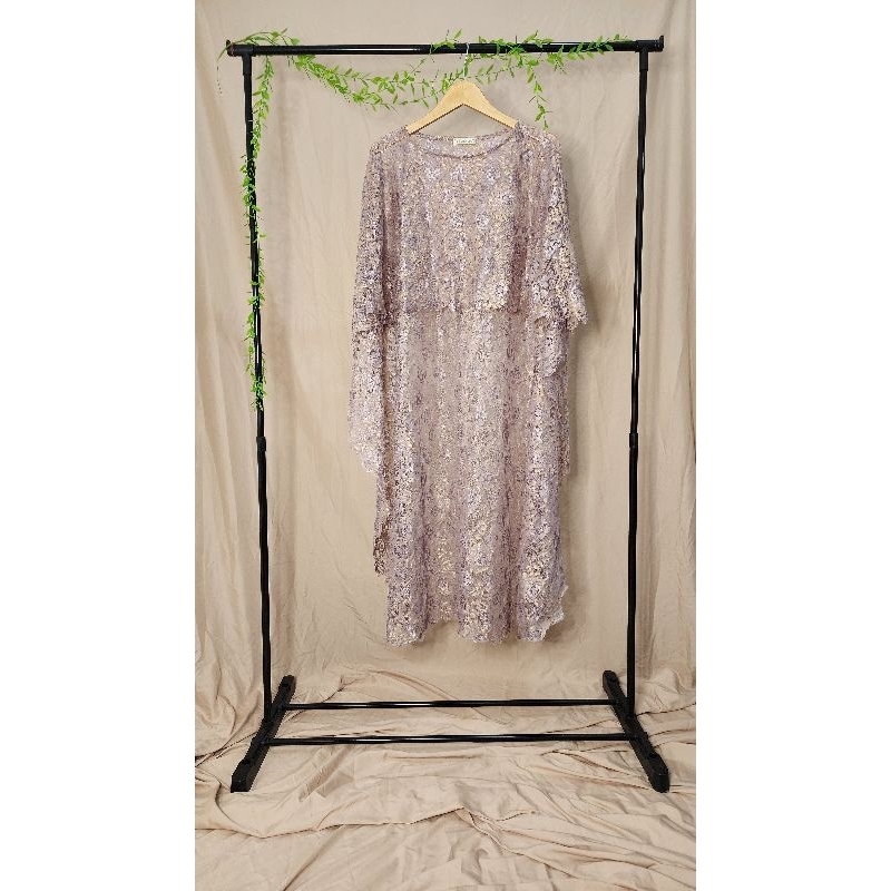 Abinaya cape brukat outer dress kondangan