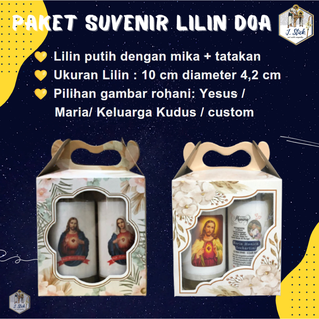 [SOUVENIR, HADIAH ROHANI] PAKET LILIN DOA