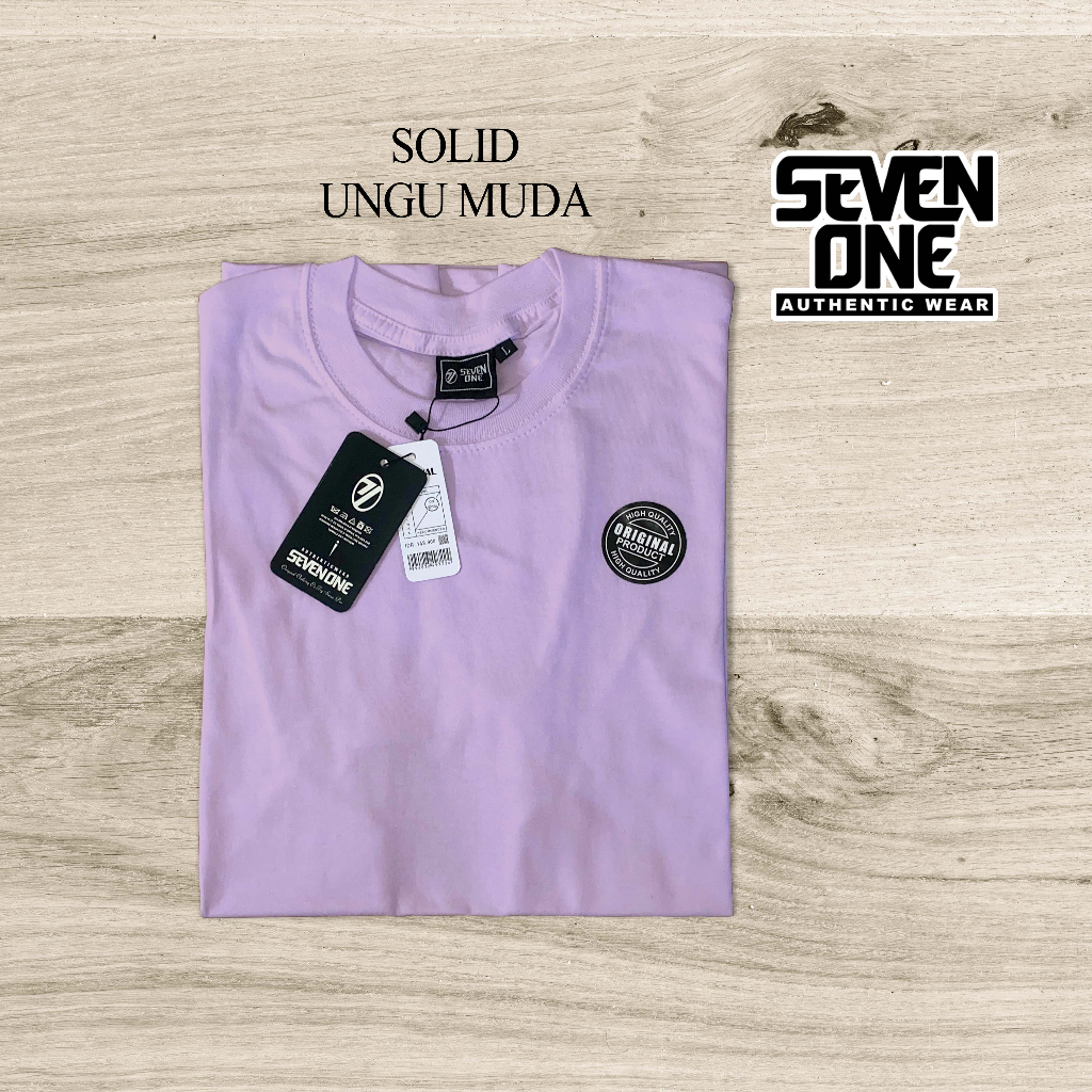 KAOS POLOS PRIA – WANITA COTTON 30S SIZE M-L-XL-XXL-XXXL - UNGU MUDA