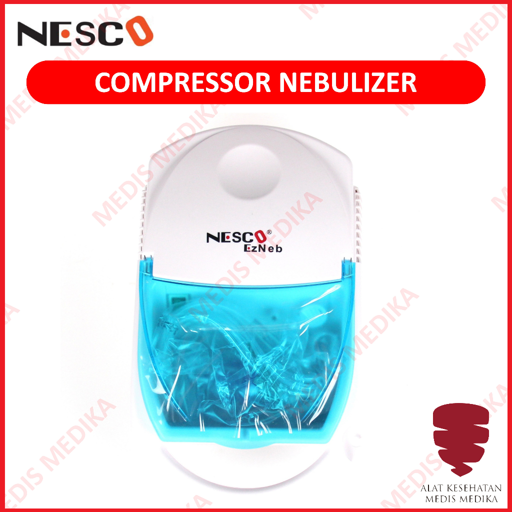 Compressor Nebulizer Nesco Alat Uap Terapi Pernapasan Asma Anak Dewasa