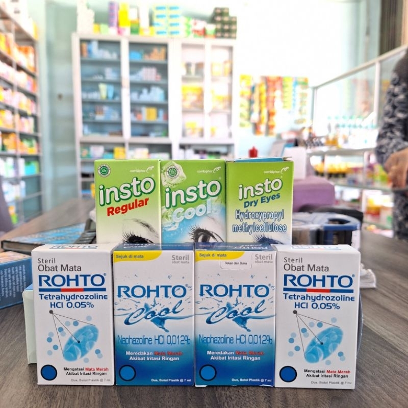 Tetes Mata ROHTO & INSTO (Meredakan Mata Gatal & Kemerahan)