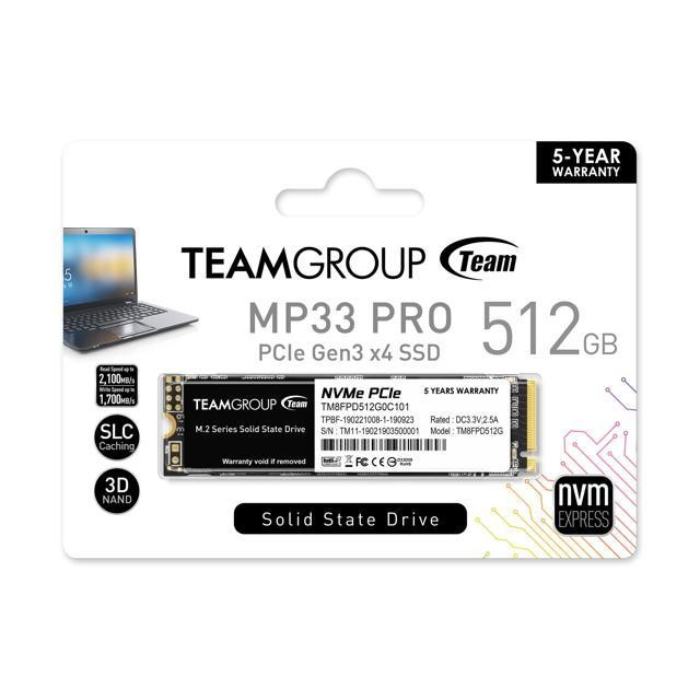 Team MP33 PRO 512GB SSD M.2 PCIe 3x4