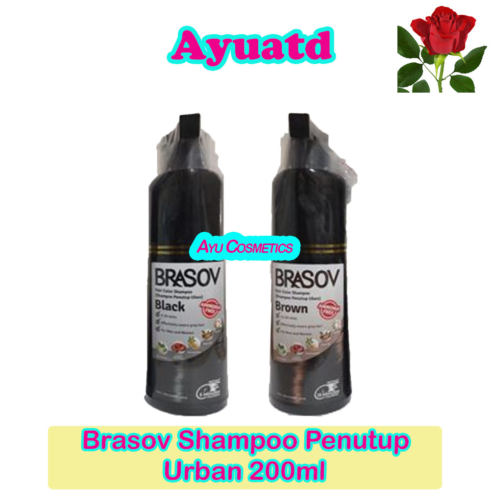 Brasov Hair Color Shampoo Penutup Uban Amonia Free 200ml