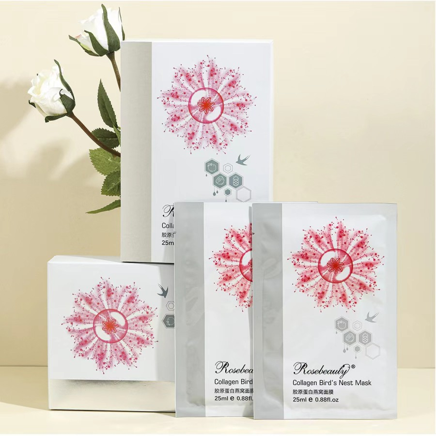Masker Wajah Kolagen Bird's Nest Mask ROSEBEAUTY Mask