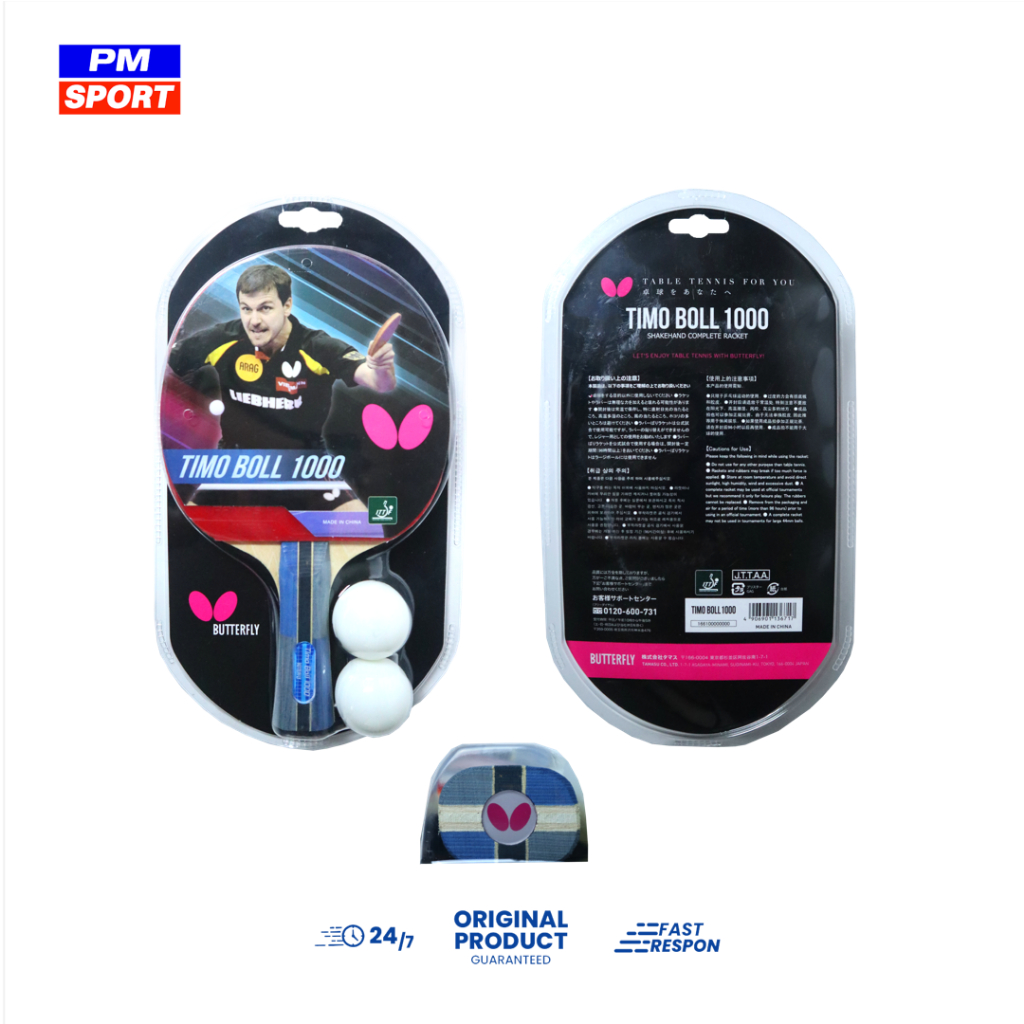 BET TENIS MEJA /  BAT PINGPONG BUTTERFLY TIMO BOLL 1000