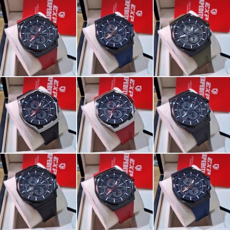 JAM TANGAN PRIA EXPEDITION E6842 / EXP 6842 RUBBER ORIGINAL