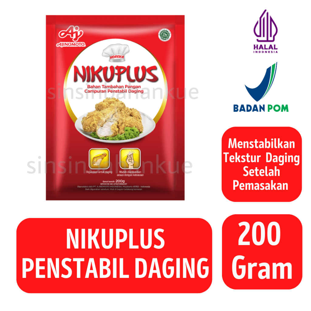 

Nikuplus Penstabil Tekstur Daging Ajinomoto [200 gram]