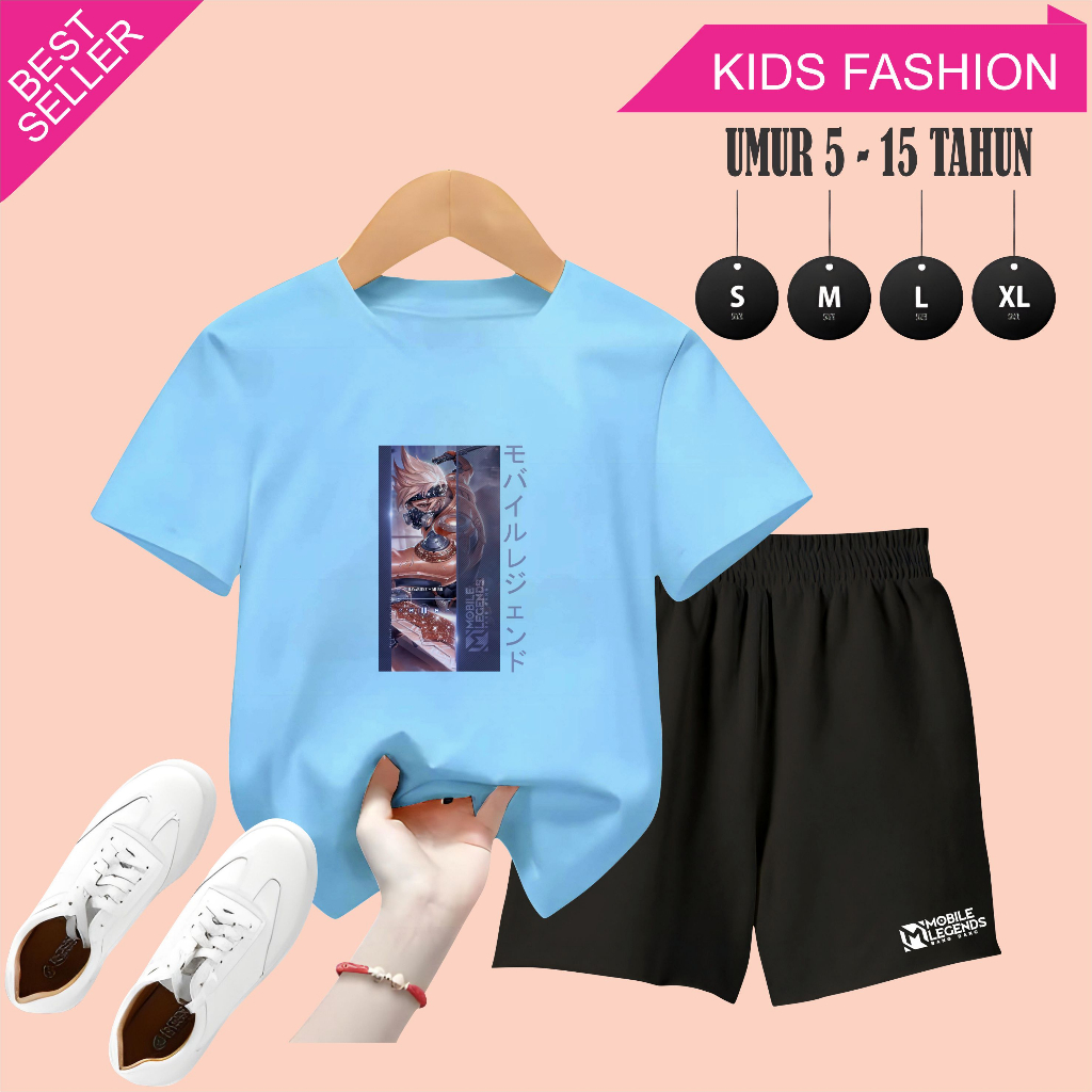 MCL - Setelan Celana Pendek Anak 5-15 Tahun Hayabusa