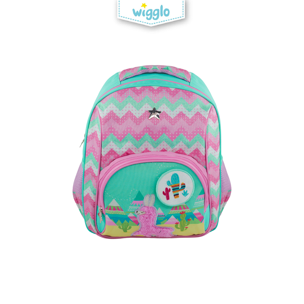 Wigglo Pinky Llama Backpack - Tas Sekolah Anak Perempuan