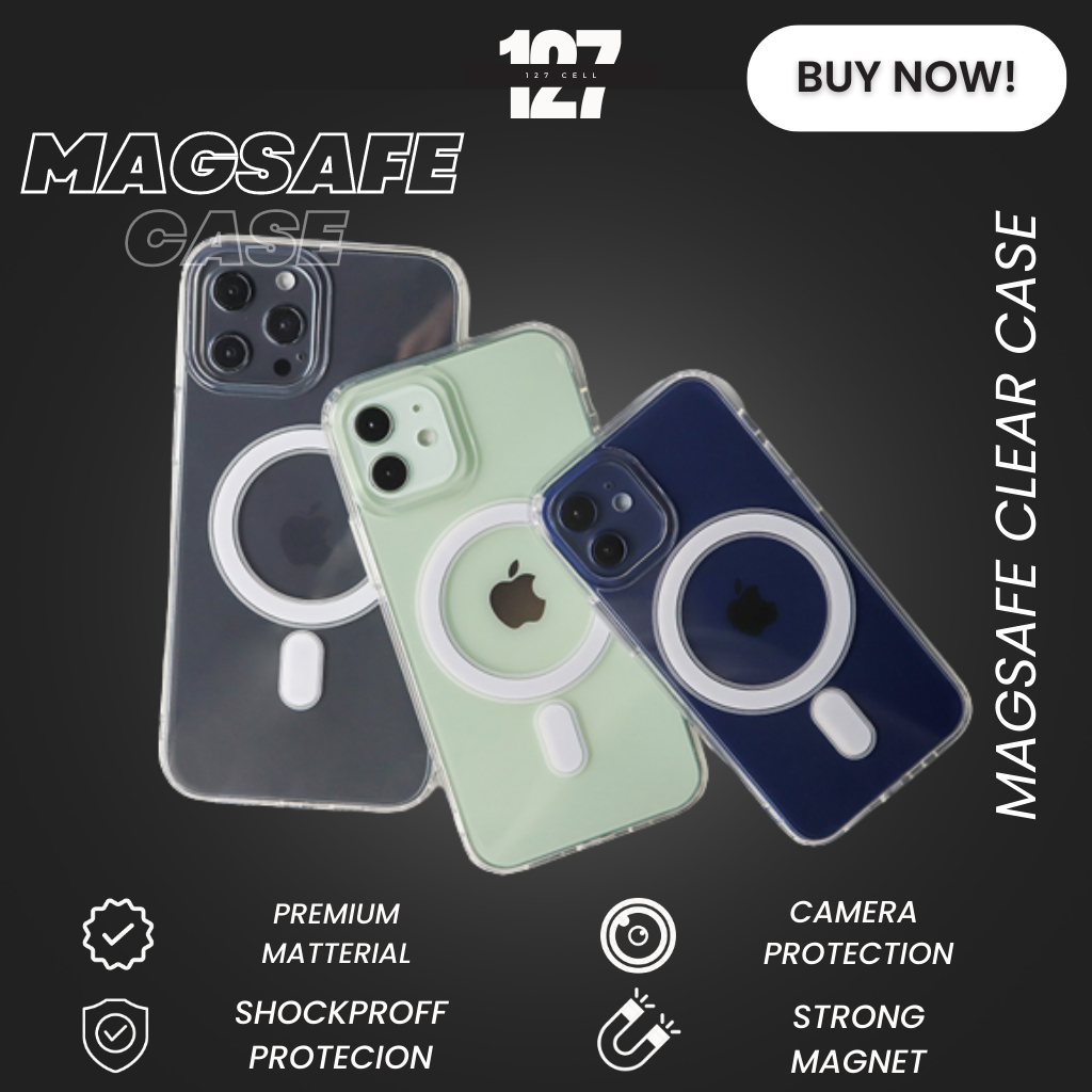 MAGSAFE CLEAR BENING SOFT CASE FULL COVER  IPHONE  X XS 11 12 13 MINI  PRO MAX BENING PREMIUM CASING ANTI YELLOW SILIKON