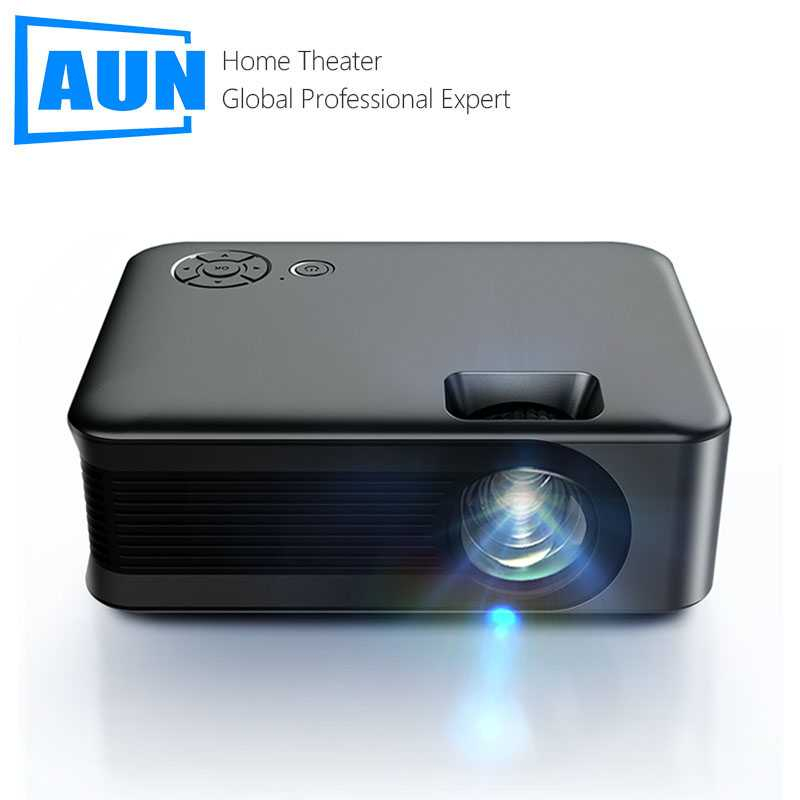 AUN Proyektor Mini Portable LED Full HD 1080P 3000lm 60W 2.5 Inch - A30