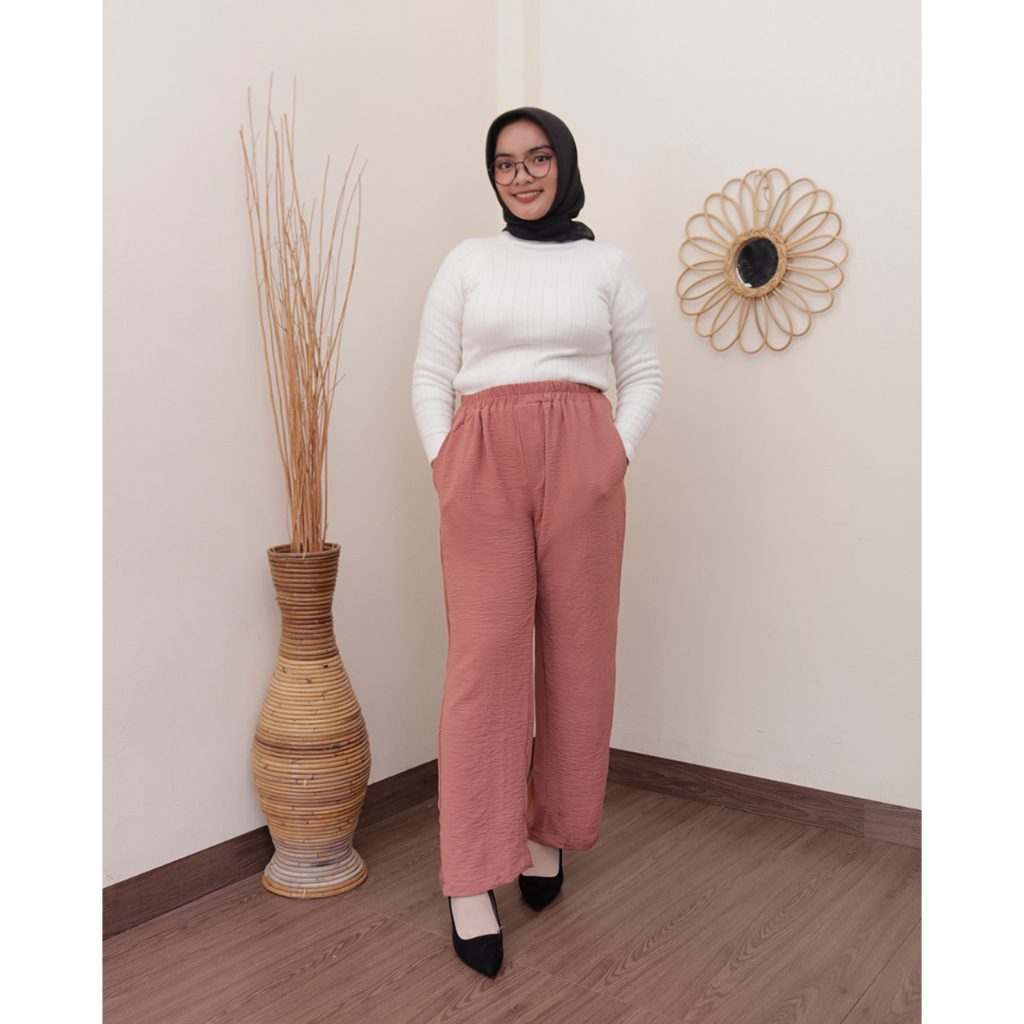 COD - S, M, L, XL, XXL ORIGINAL Celana Panjang Wanita KEPO Pants - Semi Kulot by Hijab Mamah icis